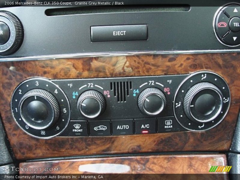Granite Grey Metallic / Black 2006 Mercedes-Benz CLK 350 Coupe