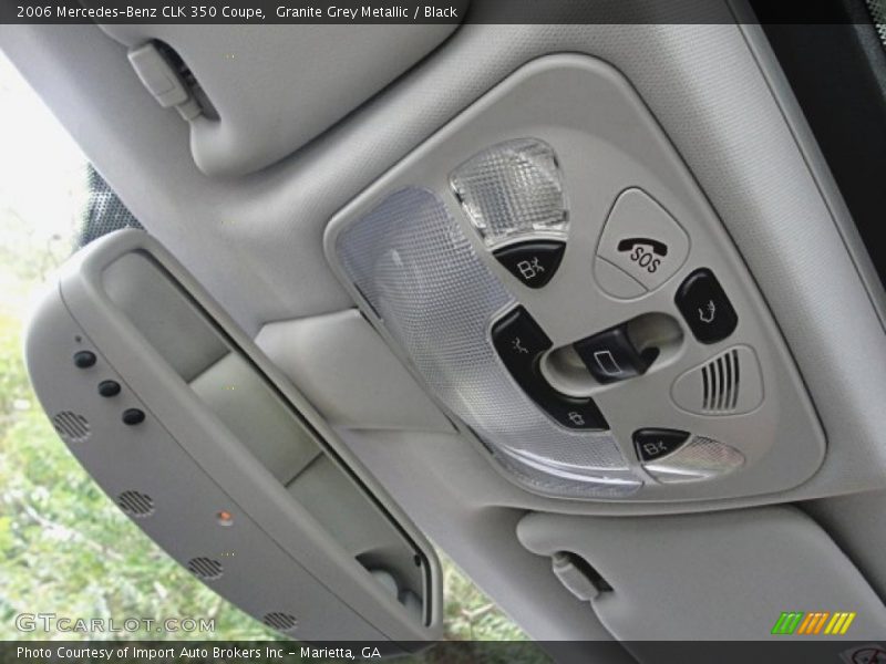 Granite Grey Metallic / Black 2006 Mercedes-Benz CLK 350 Coupe