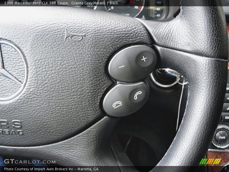Granite Grey Metallic / Black 2006 Mercedes-Benz CLK 350 Coupe