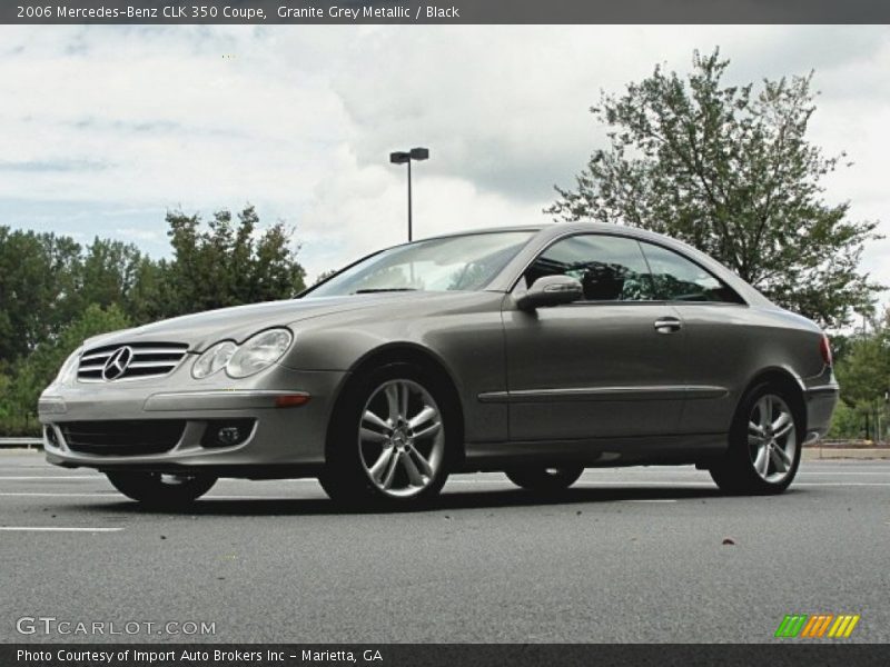 Granite Grey Metallic / Black 2006 Mercedes-Benz CLK 350 Coupe