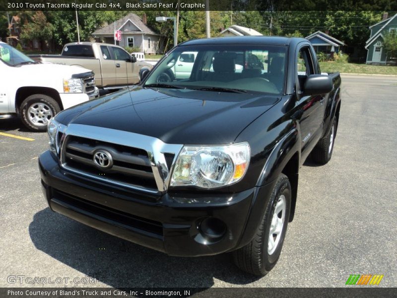 Black Sand Pearl / Graphite 2010 Toyota Tacoma Regular Cab 4x4