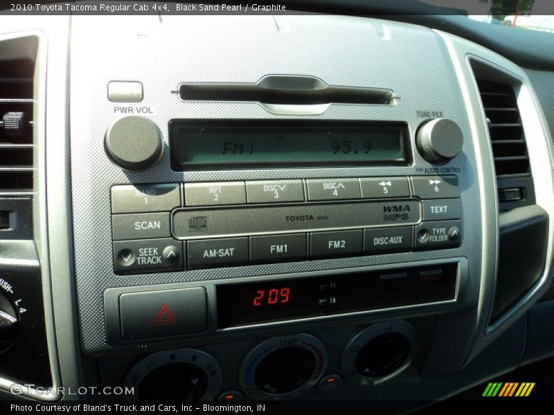 Black Sand Pearl / Graphite 2010 Toyota Tacoma Regular Cab 4x4