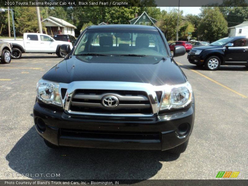 Black Sand Pearl / Graphite 2010 Toyota Tacoma Regular Cab 4x4