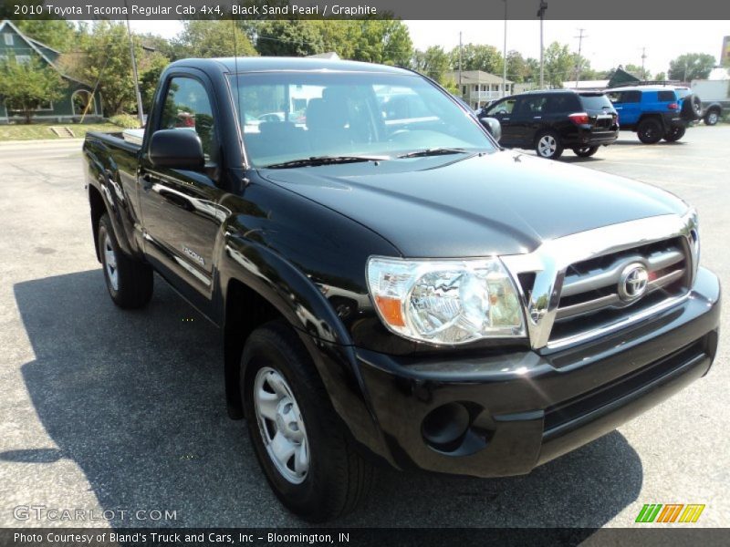 Black Sand Pearl / Graphite 2010 Toyota Tacoma Regular Cab 4x4