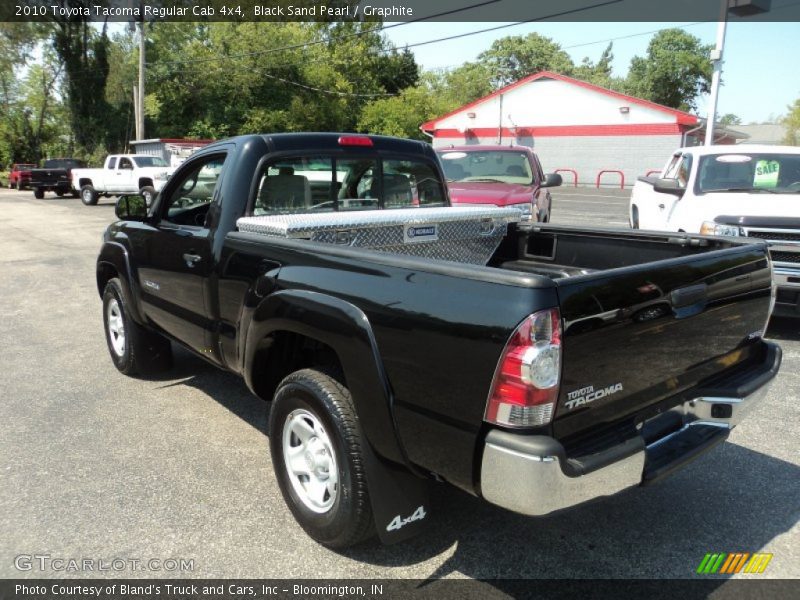 Black Sand Pearl / Graphite 2010 Toyota Tacoma Regular Cab 4x4