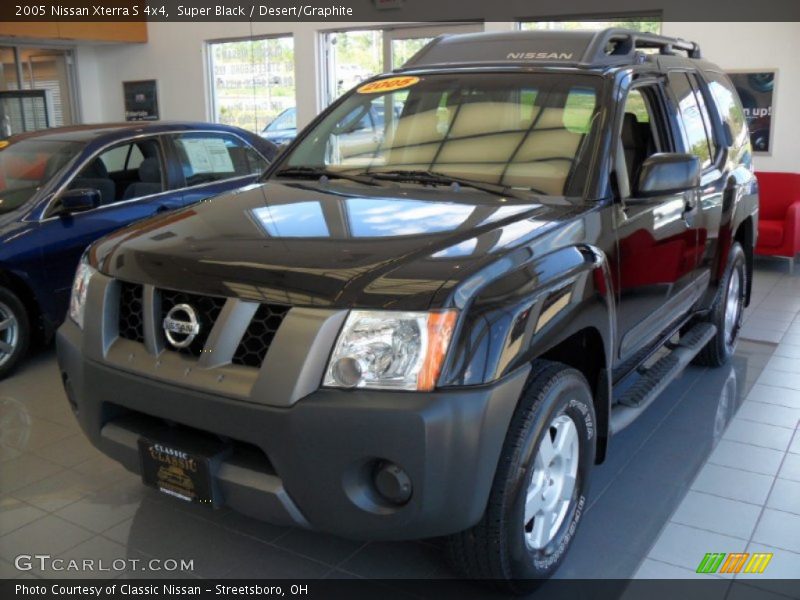 Super Black / Desert/Graphite 2005 Nissan Xterra S 4x4