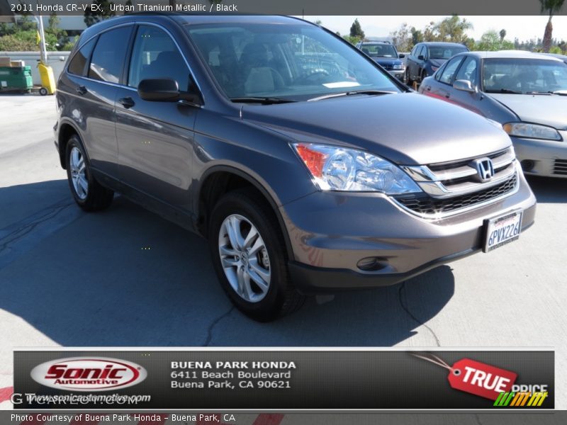 Urban Titanium Metallic / Black 2011 Honda CR-V EX