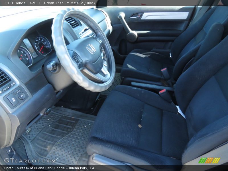 Urban Titanium Metallic / Black 2011 Honda CR-V EX