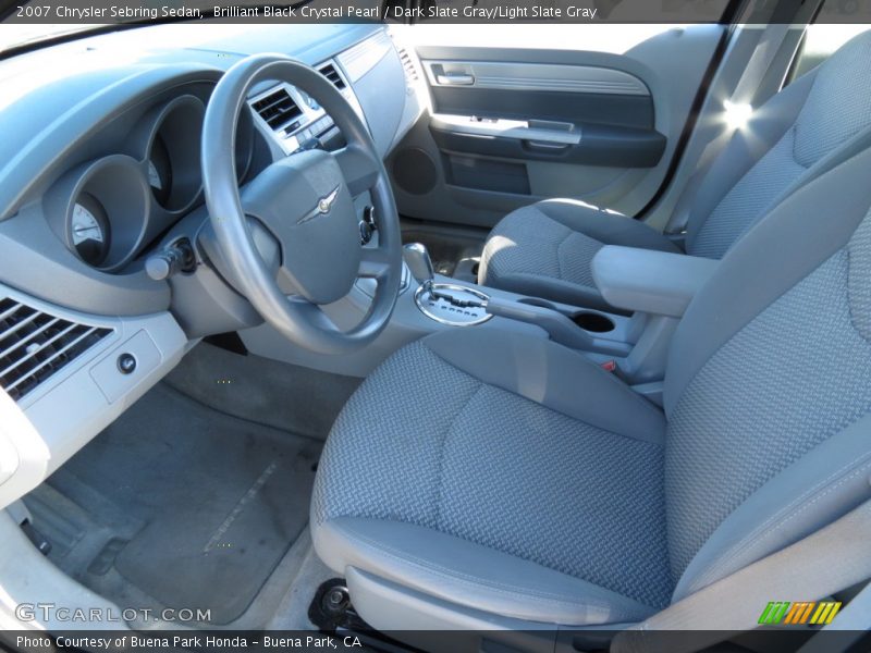 Brilliant Black Crystal Pearl / Dark Slate Gray/Light Slate Gray 2007 Chrysler Sebring Sedan
