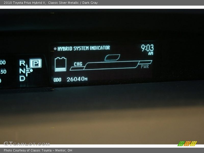 Classic Silver Metallic / Dark Gray 2010 Toyota Prius Hybrid V