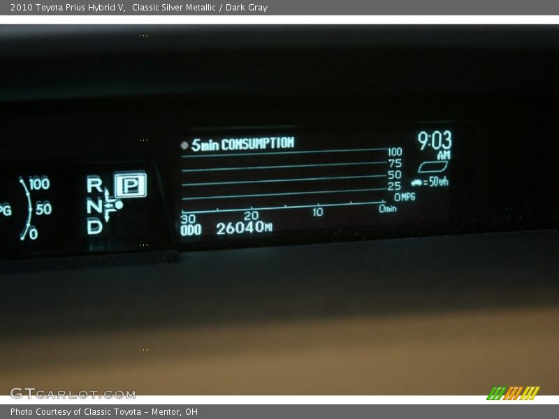 Classic Silver Metallic / Dark Gray 2010 Toyota Prius Hybrid V