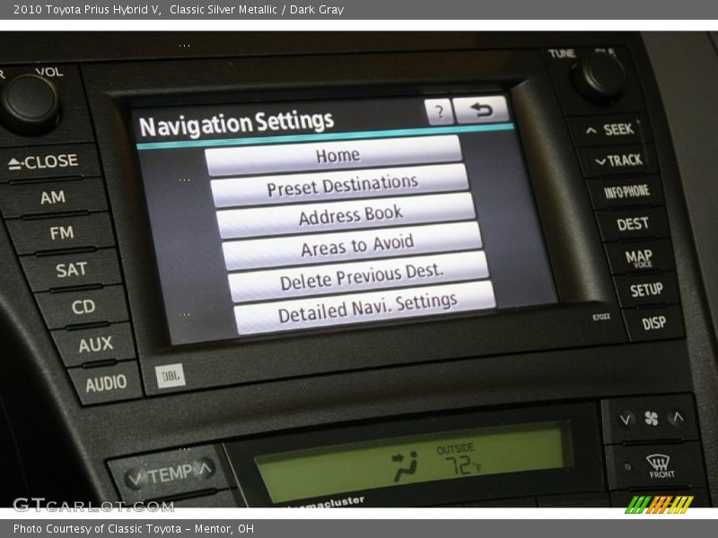 Classic Silver Metallic / Dark Gray 2010 Toyota Prius Hybrid V