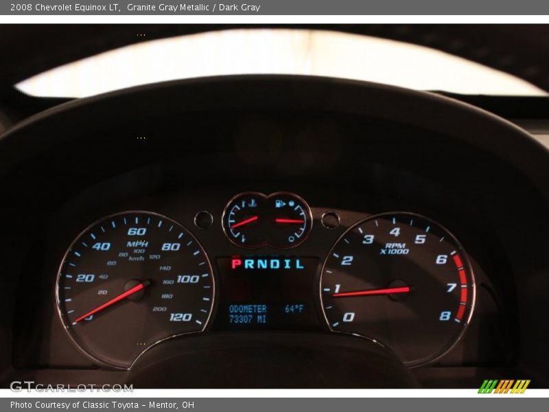 Granite Gray Metallic / Dark Gray 2008 Chevrolet Equinox LT