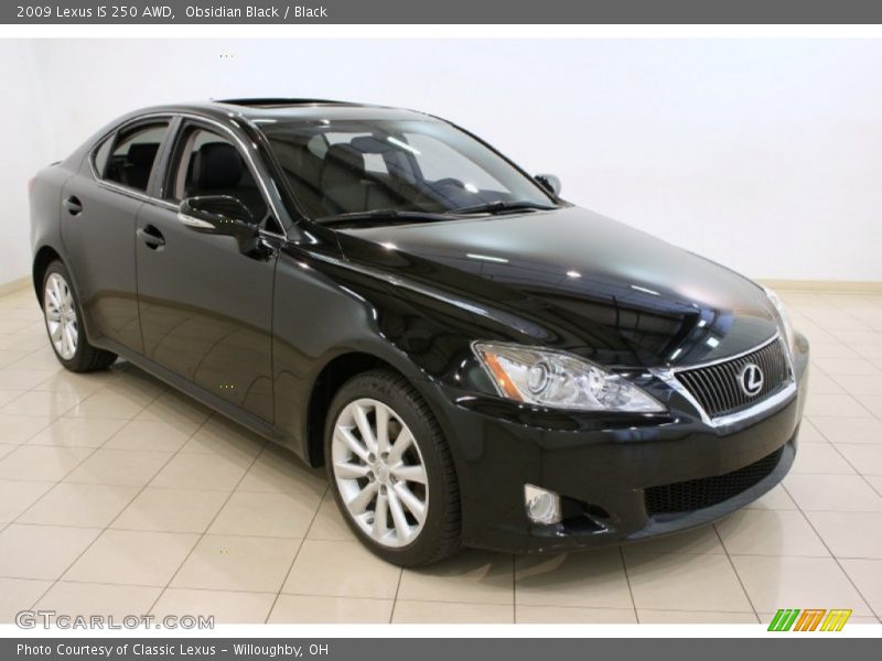 Obsidian Black / Black 2009 Lexus IS 250 AWD