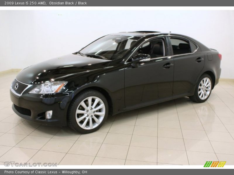 Obsidian Black / Black 2009 Lexus IS 250 AWD