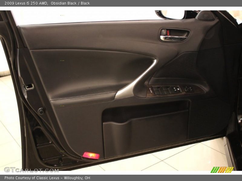 Obsidian Black / Black 2009 Lexus IS 250 AWD