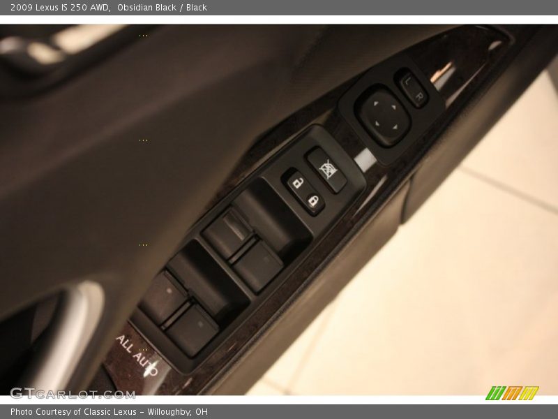 Obsidian Black / Black 2009 Lexus IS 250 AWD