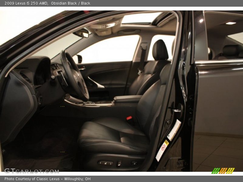 Obsidian Black / Black 2009 Lexus IS 250 AWD