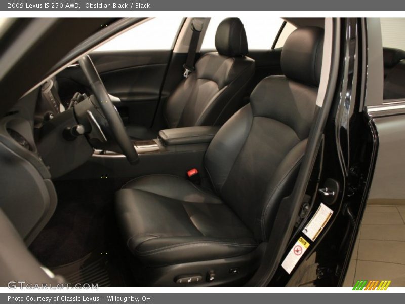 Obsidian Black / Black 2009 Lexus IS 250 AWD