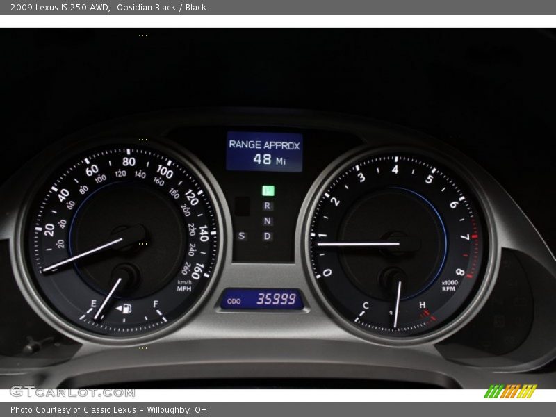 Obsidian Black / Black 2009 Lexus IS 250 AWD