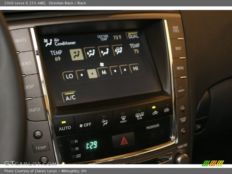 Obsidian Black / Black 2009 Lexus IS 250 AWD