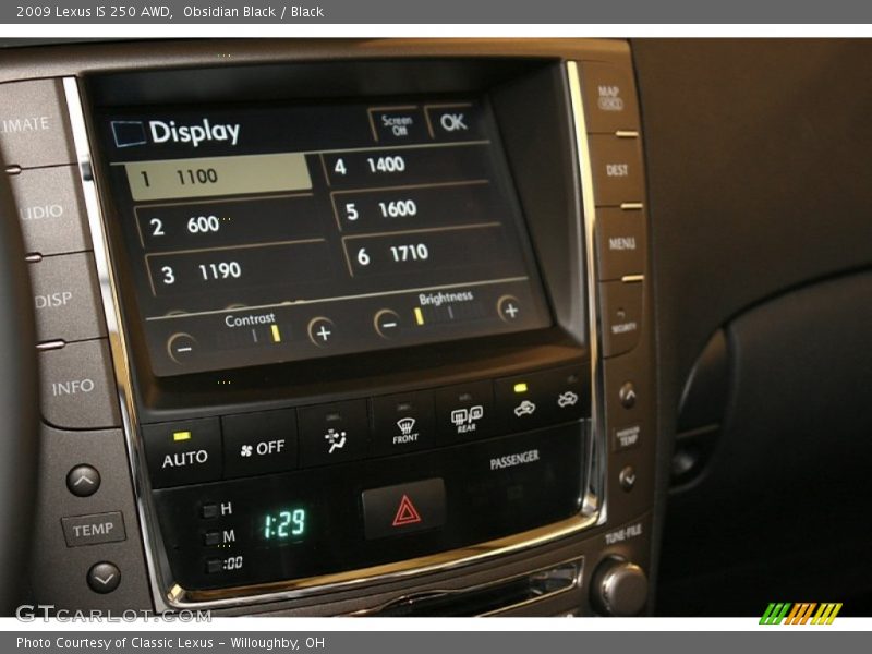 Obsidian Black / Black 2009 Lexus IS 250 AWD