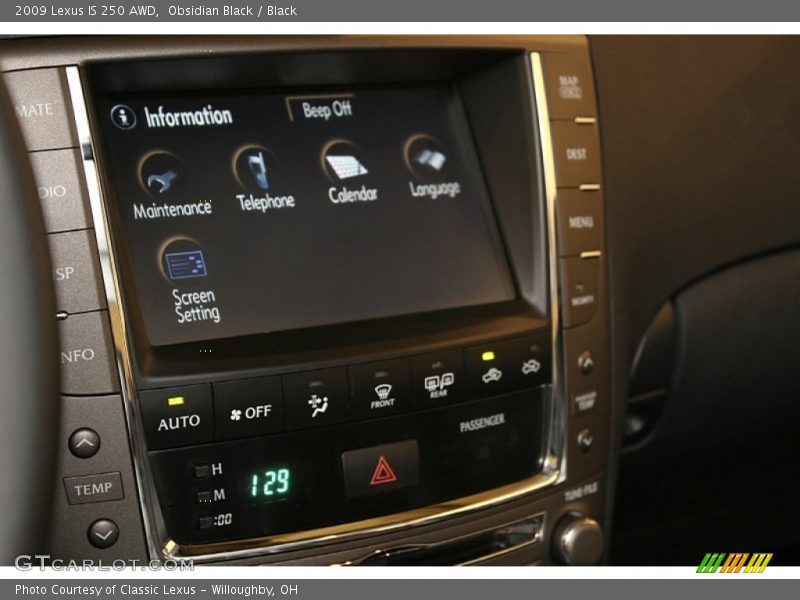 Obsidian Black / Black 2009 Lexus IS 250 AWD