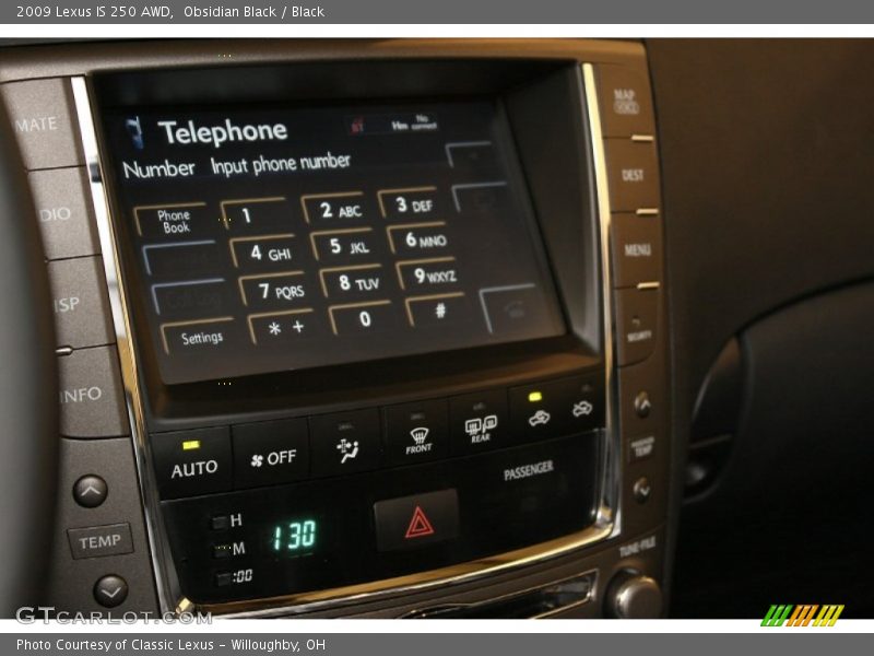 Obsidian Black / Black 2009 Lexus IS 250 AWD