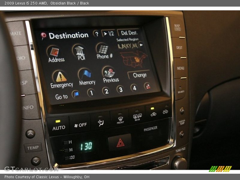 Obsidian Black / Black 2009 Lexus IS 250 AWD