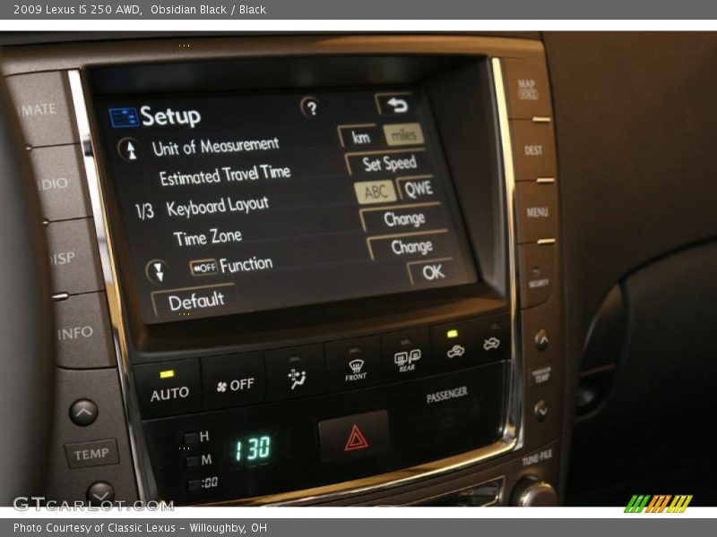 Obsidian Black / Black 2009 Lexus IS 250 AWD