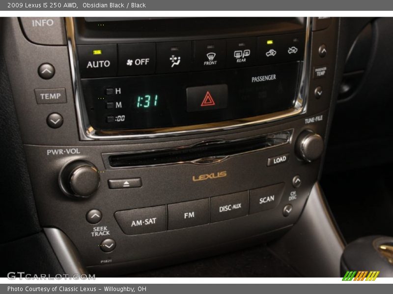 Obsidian Black / Black 2009 Lexus IS 250 AWD