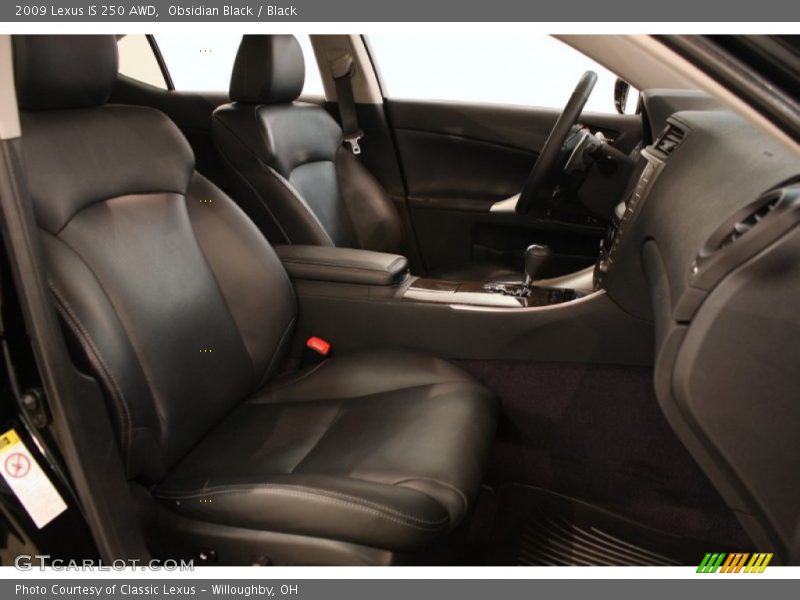 Obsidian Black / Black 2009 Lexus IS 250 AWD
