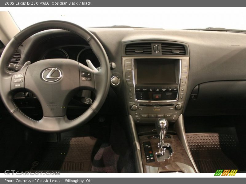 Obsidian Black / Black 2009 Lexus IS 250 AWD