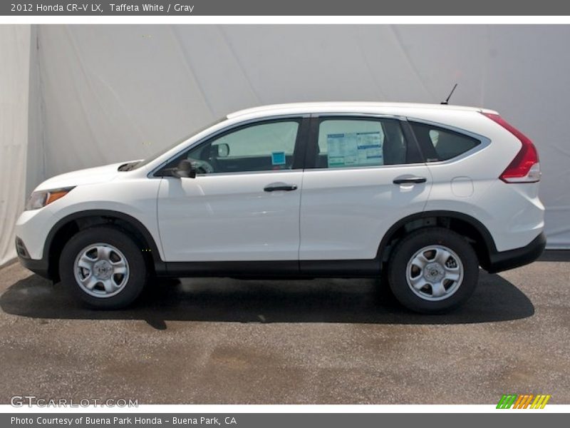 Taffeta White / Gray 2012 Honda CR-V LX