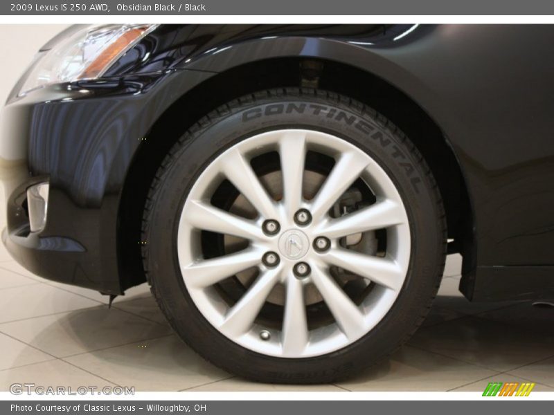 Obsidian Black / Black 2009 Lexus IS 250 AWD