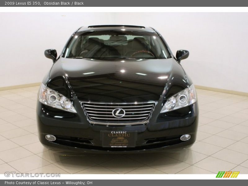 Obsidian Black / Black 2009 Lexus ES 350