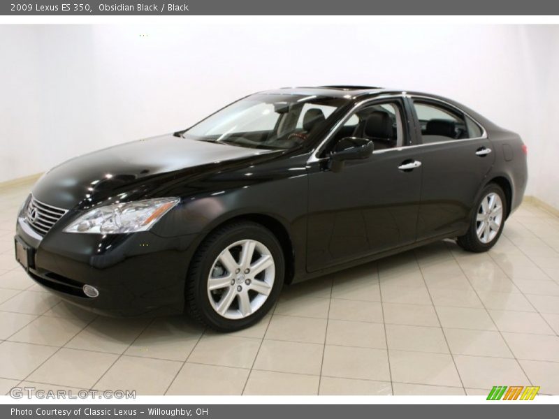 Obsidian Black / Black 2009 Lexus ES 350