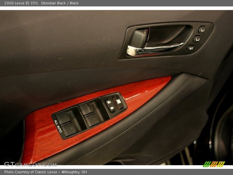 Obsidian Black / Black 2009 Lexus ES 350