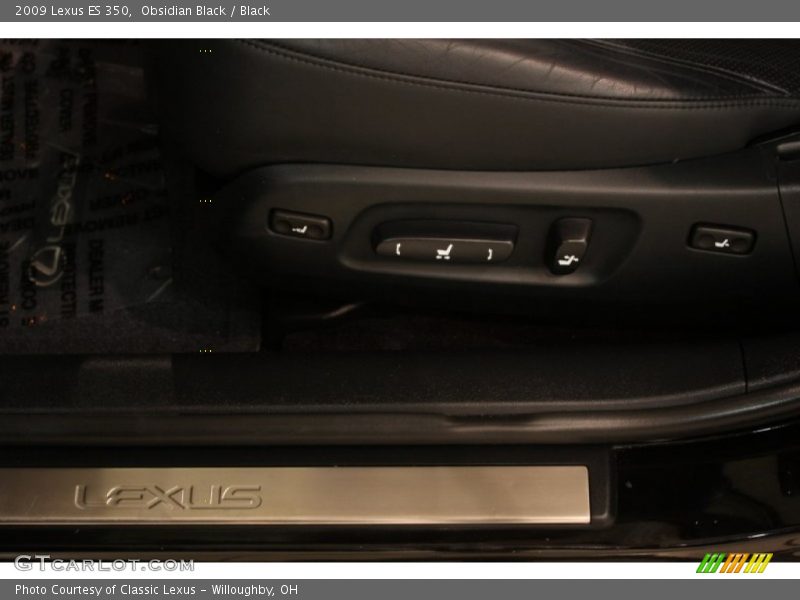 Obsidian Black / Black 2009 Lexus ES 350
