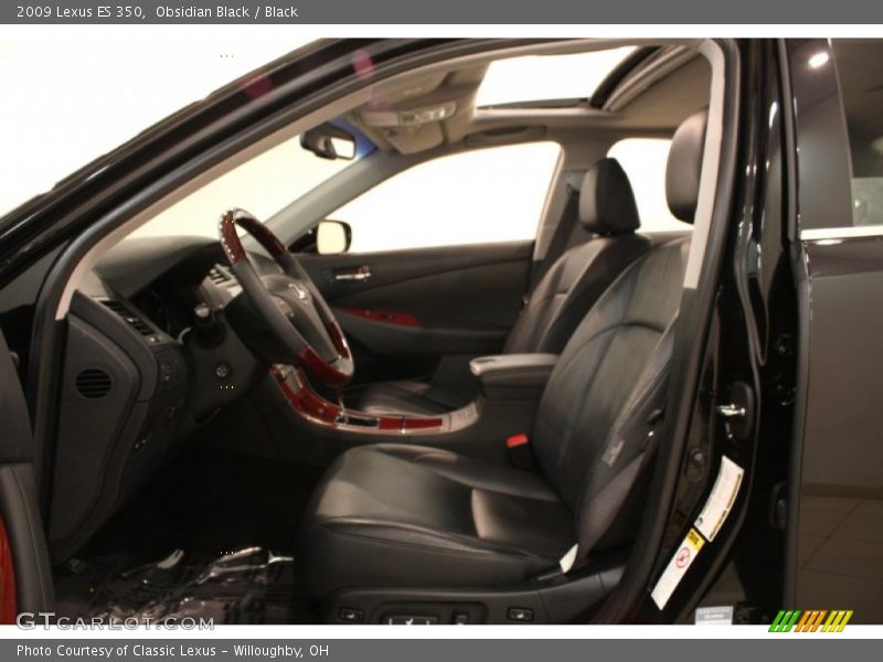 Obsidian Black / Black 2009 Lexus ES 350