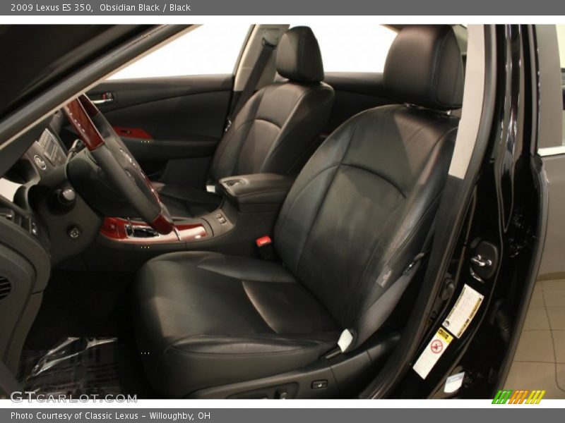 Obsidian Black / Black 2009 Lexus ES 350