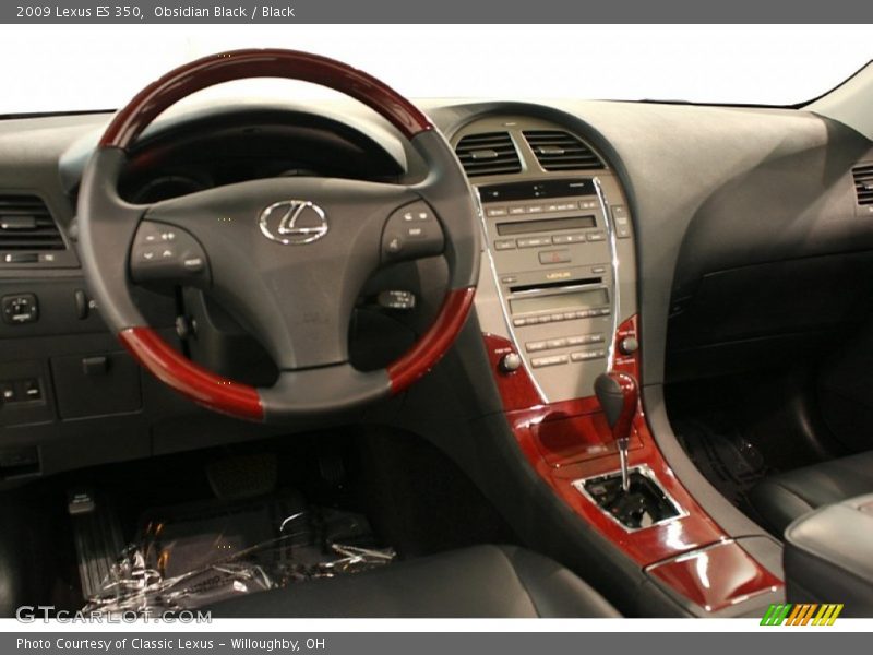 Obsidian Black / Black 2009 Lexus ES 350