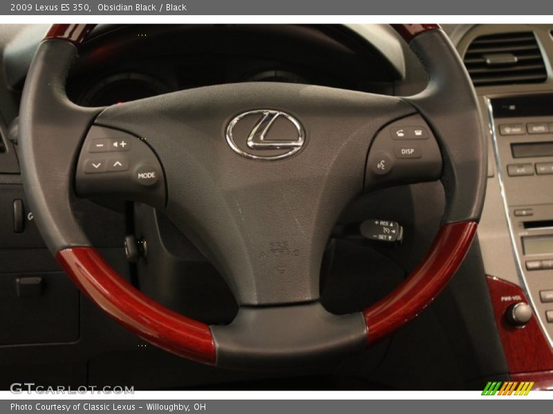 Obsidian Black / Black 2009 Lexus ES 350