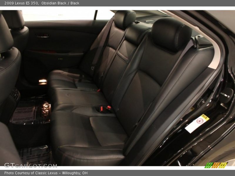 Obsidian Black / Black 2009 Lexus ES 350