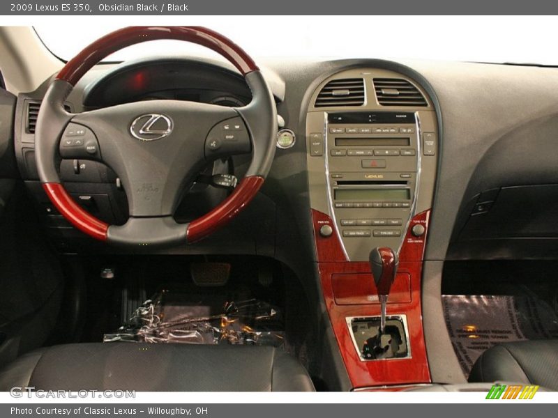 Obsidian Black / Black 2009 Lexus ES 350