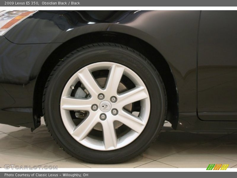 Obsidian Black / Black 2009 Lexus ES 350