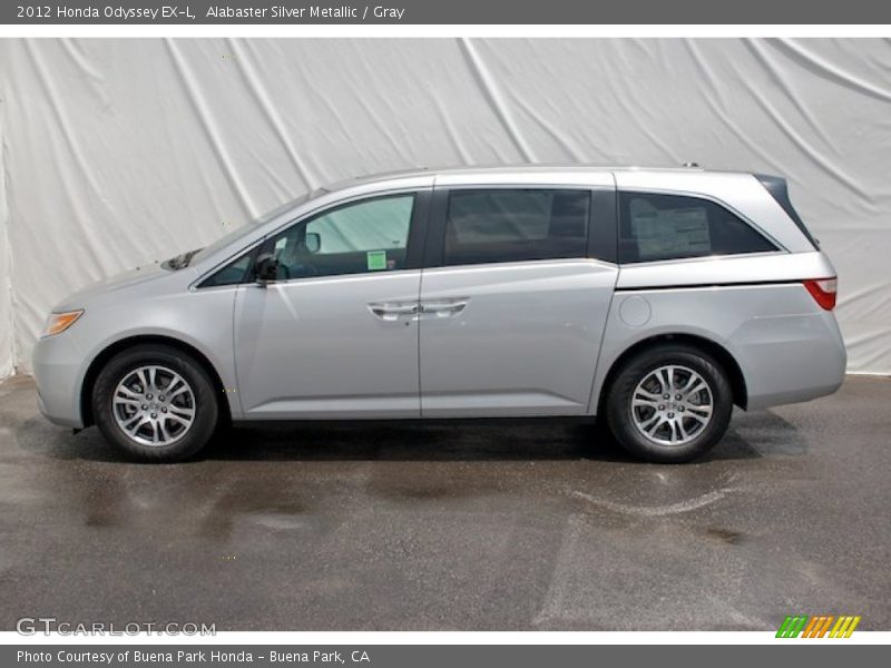 Alabaster Silver Metallic / Gray 2012 Honda Odyssey EX-L