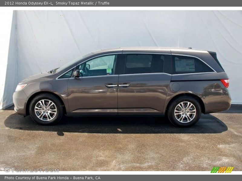 Smoky Topaz Metallic / Truffle 2012 Honda Odyssey EX-L