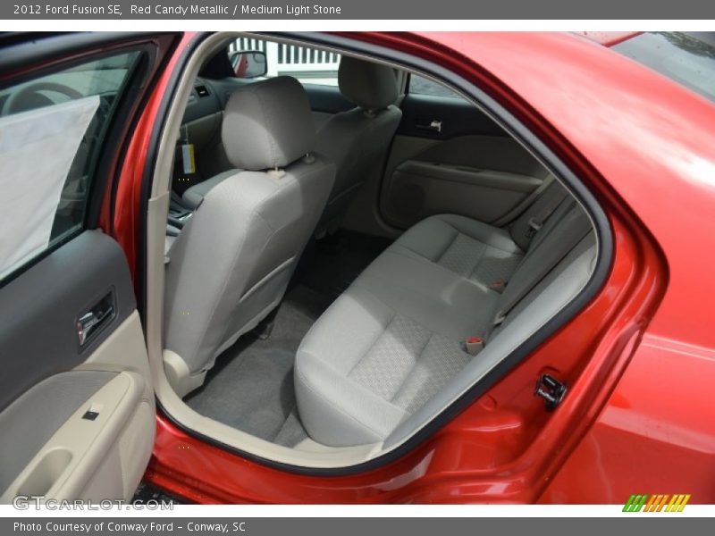Red Candy Metallic / Medium Light Stone 2012 Ford Fusion SE