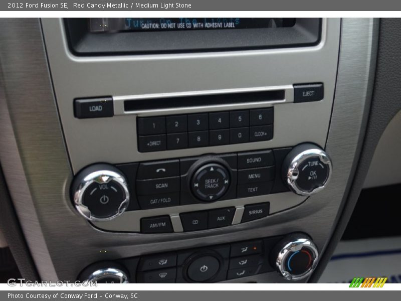 Controls of 2012 Fusion SE